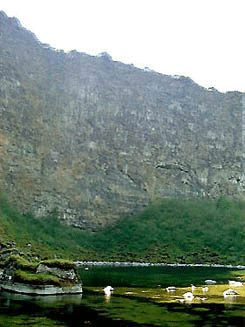 Asbyrgi the horseshoe-shaped depression, National Park North Iceland